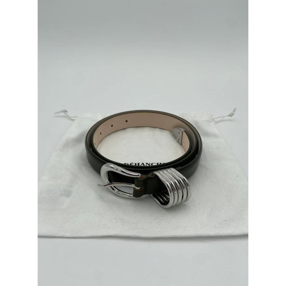 Dehanche Hollyhock Belt - Khaki Green & Silver size M - Picture 4 of 11